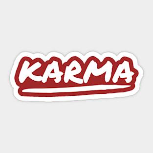 Karma Cool Yoga Saying Destiny Balance Justice Spirituality Sticker